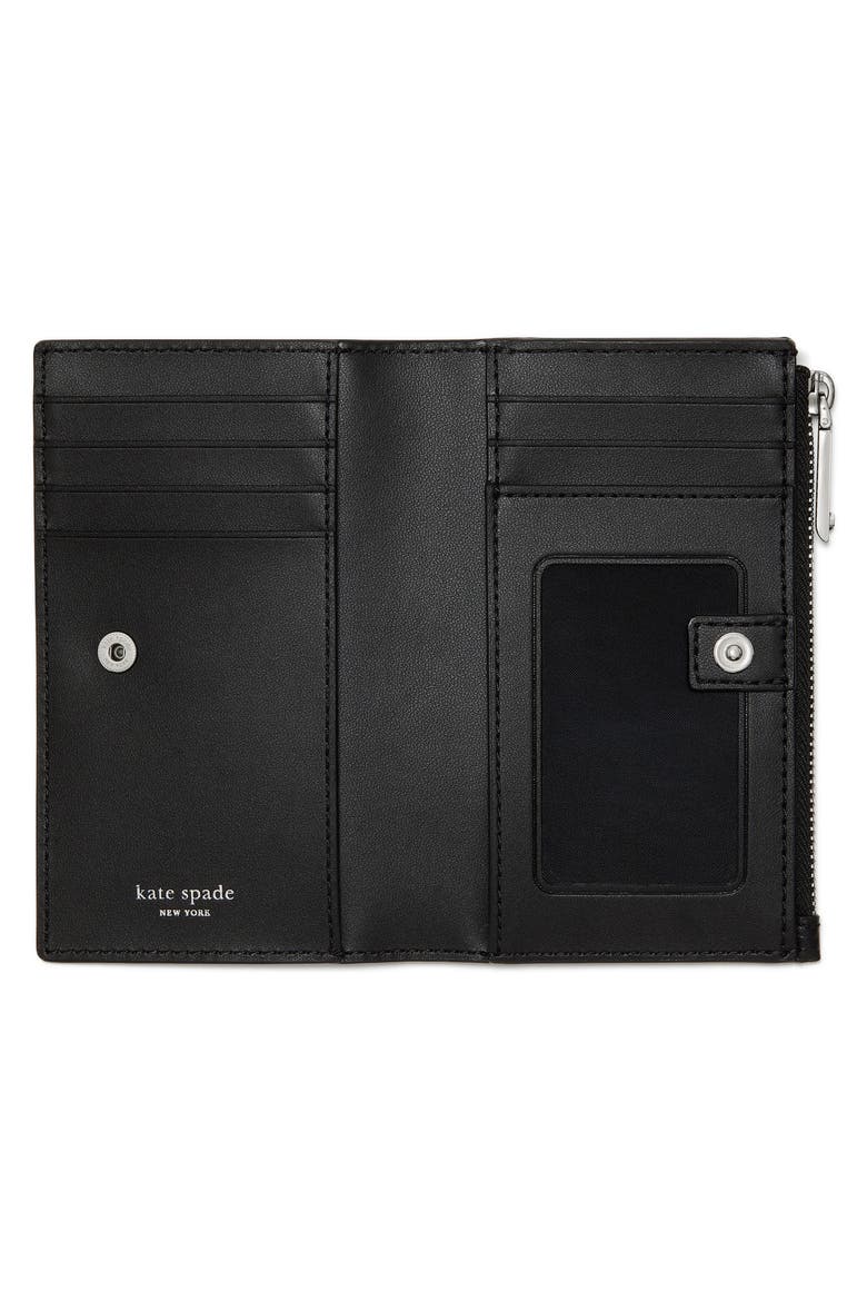 Devin Pebbled Leather Zip Pouch, Alternate, color, BLACK