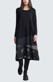 LUUKAA Vaila Sculptural Midi Dress