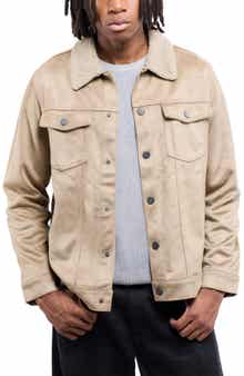 XRAY Faux Fur Collar Faux Suede Jacket