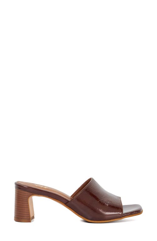 Dune London Jule Slide Sandal In Brown