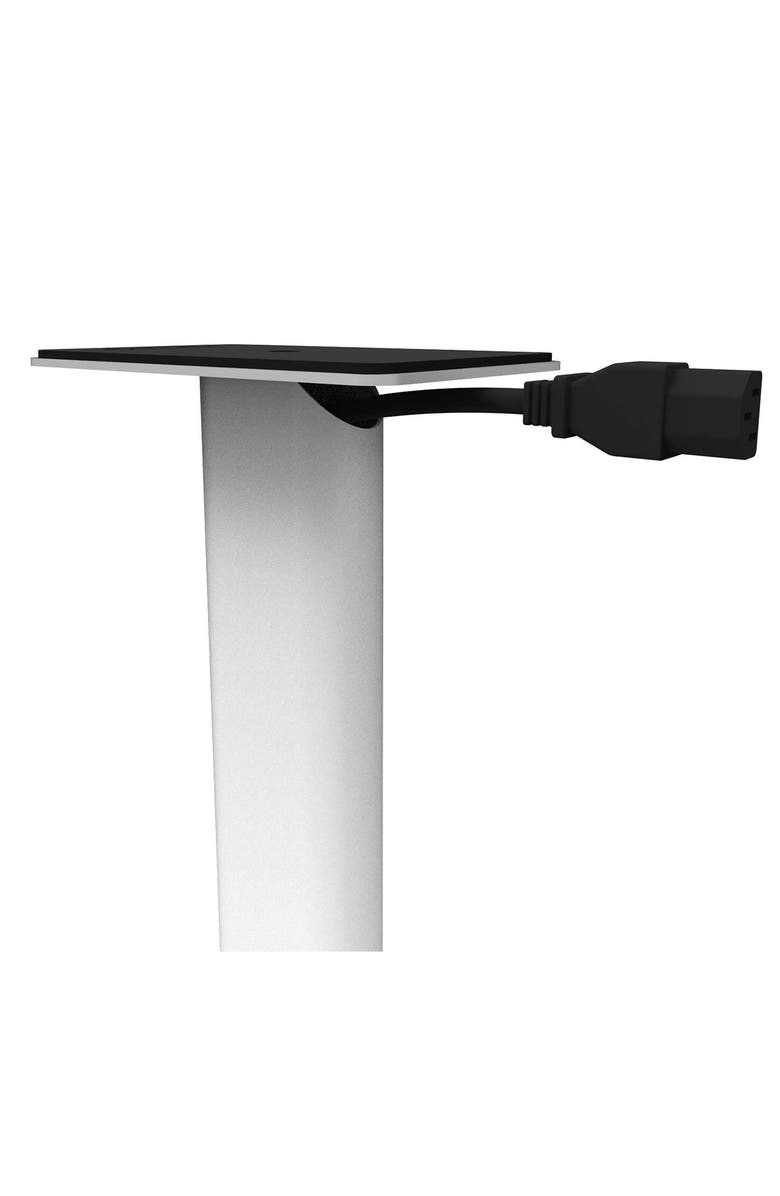 Kanto SP32PL 32 Inch Bookshelf Speaker Stands with Rotating Top Plates and Cable Management, Alternate, color, White