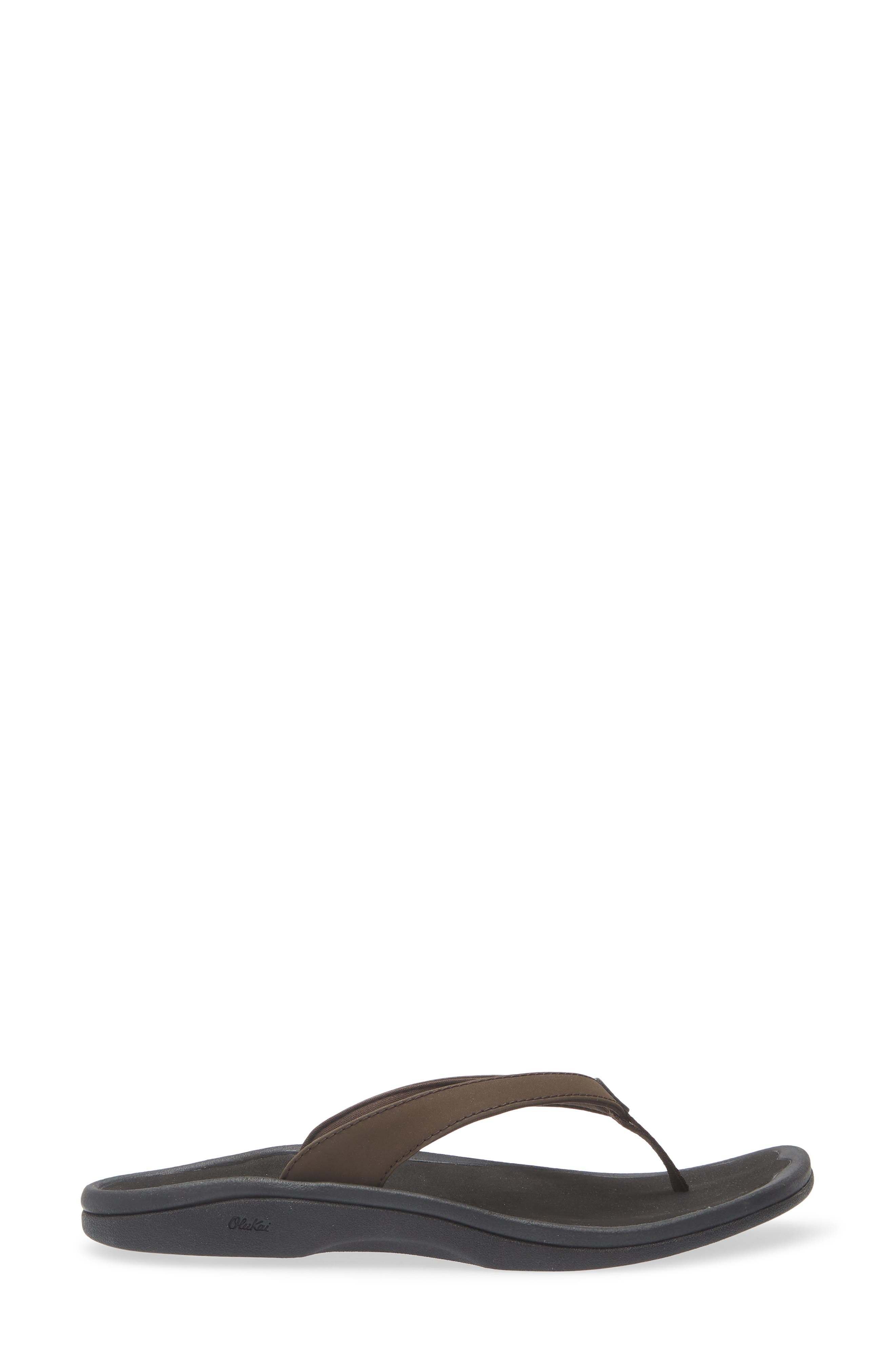 Ohana Flip Flop, Alternate, color, DARK JAVA/ BLACK