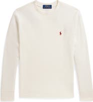 Polo Ralph Lauren Kids' Waffle Knit Cotton Long Sleeve T-Shirt
