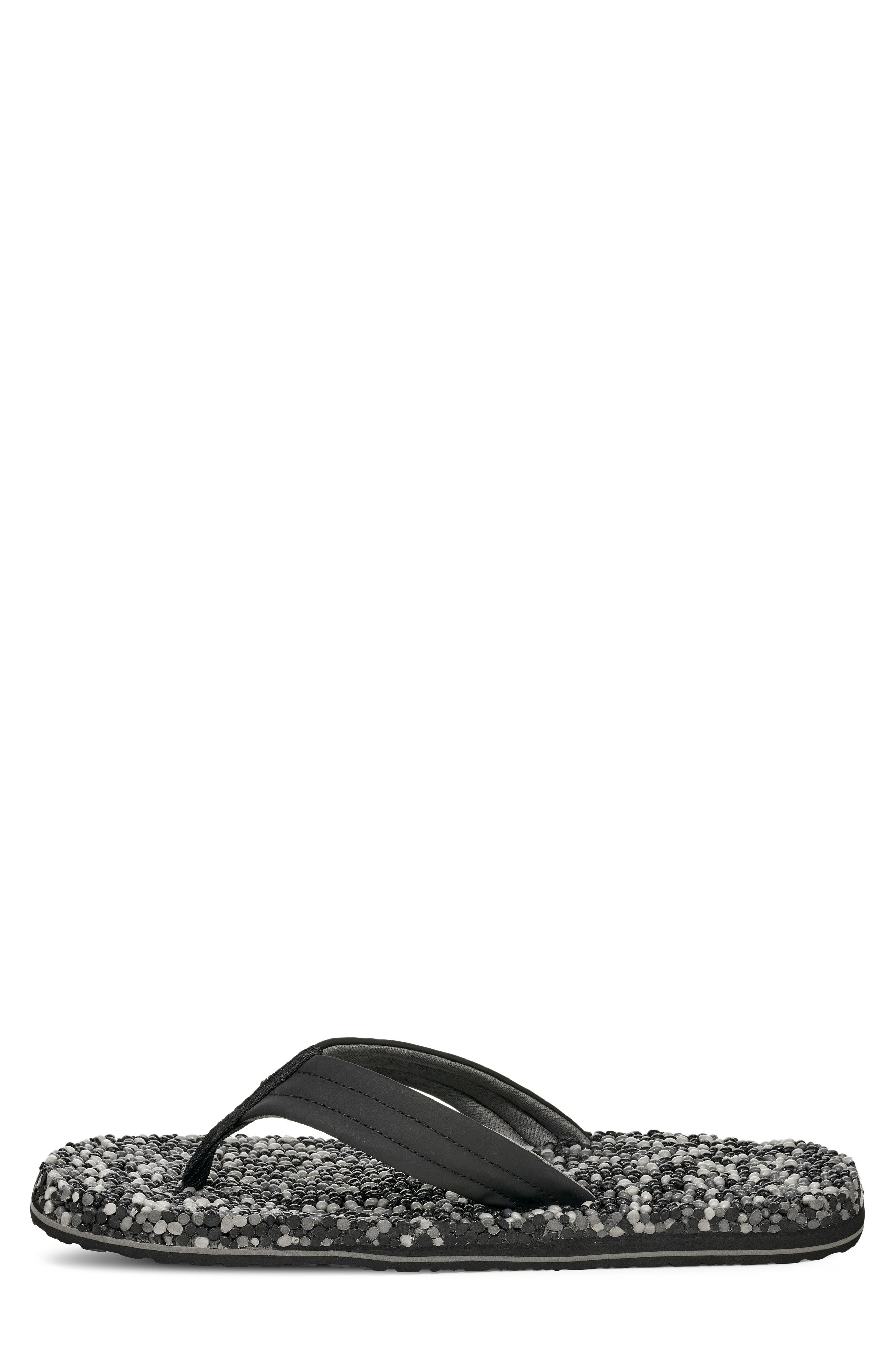 Sanuk Bubblecush Flip Flop, Alternate, color, Black