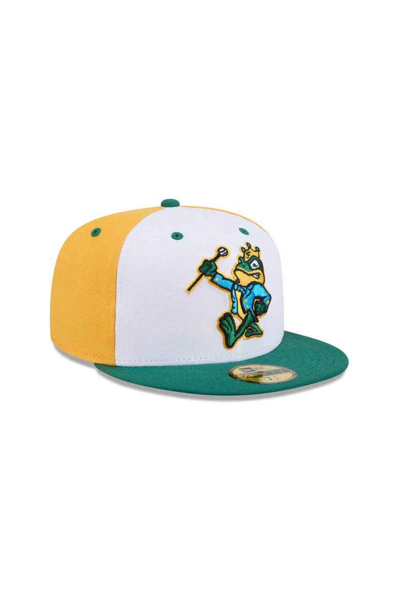 Men's New Era  Gold Fredericksburg Nationals Theme Nights 59FIFTY Fitted Hat, Alternate, color, Gold