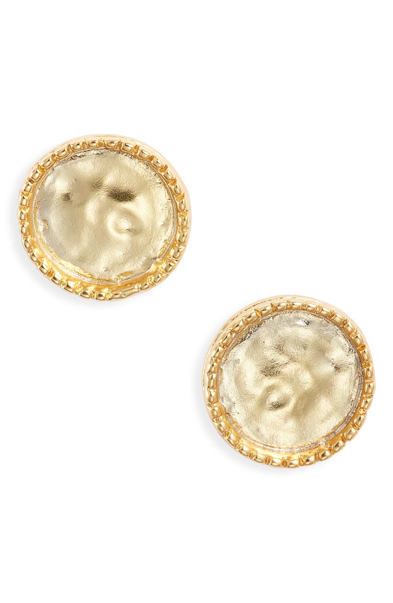 Karine Sultan Dotty Stud Earrings, Main, color, Gold