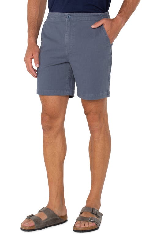 Liverpool Los Angeles Internal Drawstring 7 Shorts In Vintage Indigo