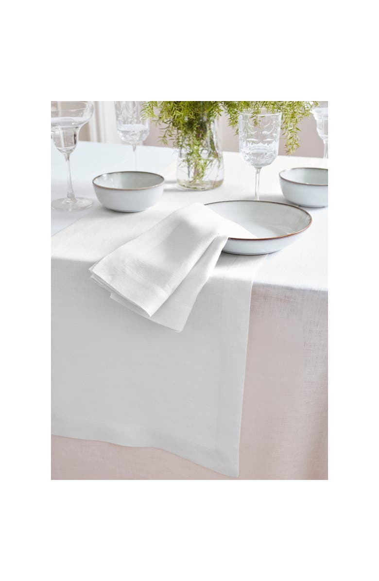 Solino Home Linen Dinner Napkins - Sonoma, 22 x 22, Alternate, color, White