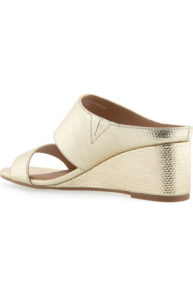 Aerosoles Wheeler Wedge Heel Sandal, Alternate, color, Soft Gold Canva