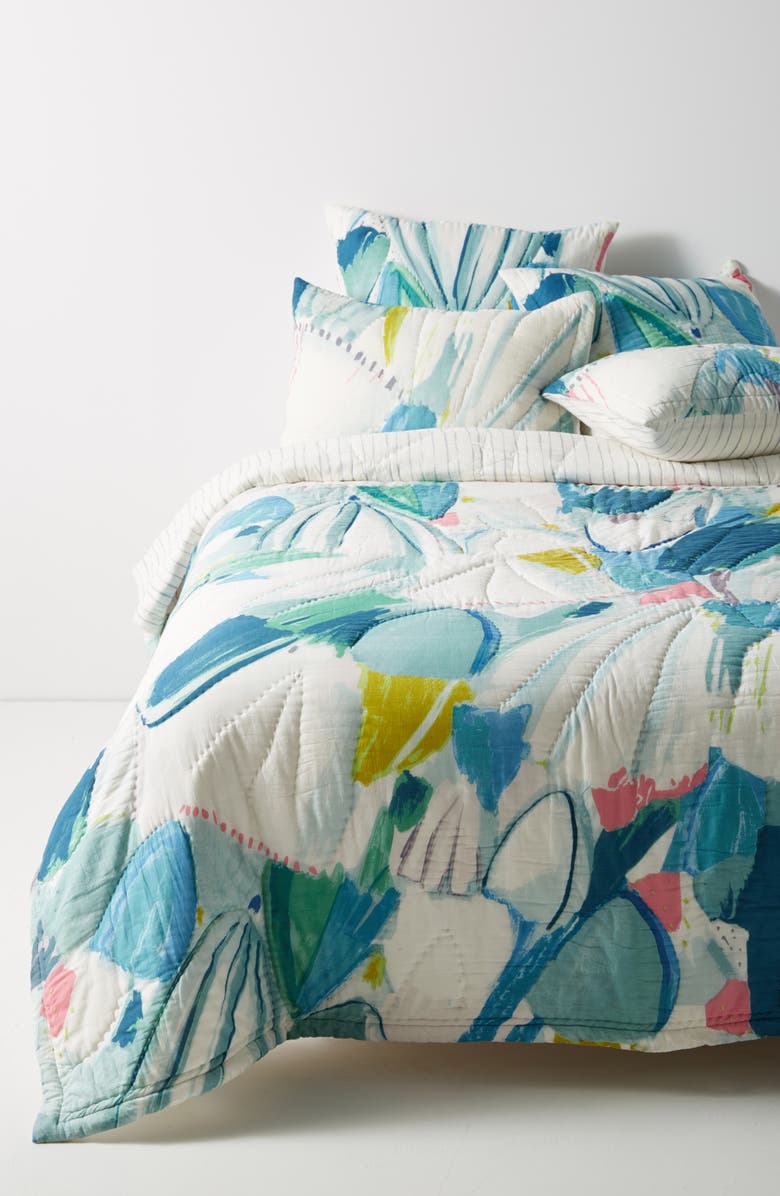 Anthropologie Home Anthropologie Laci Fowler Quilt, Main, color,