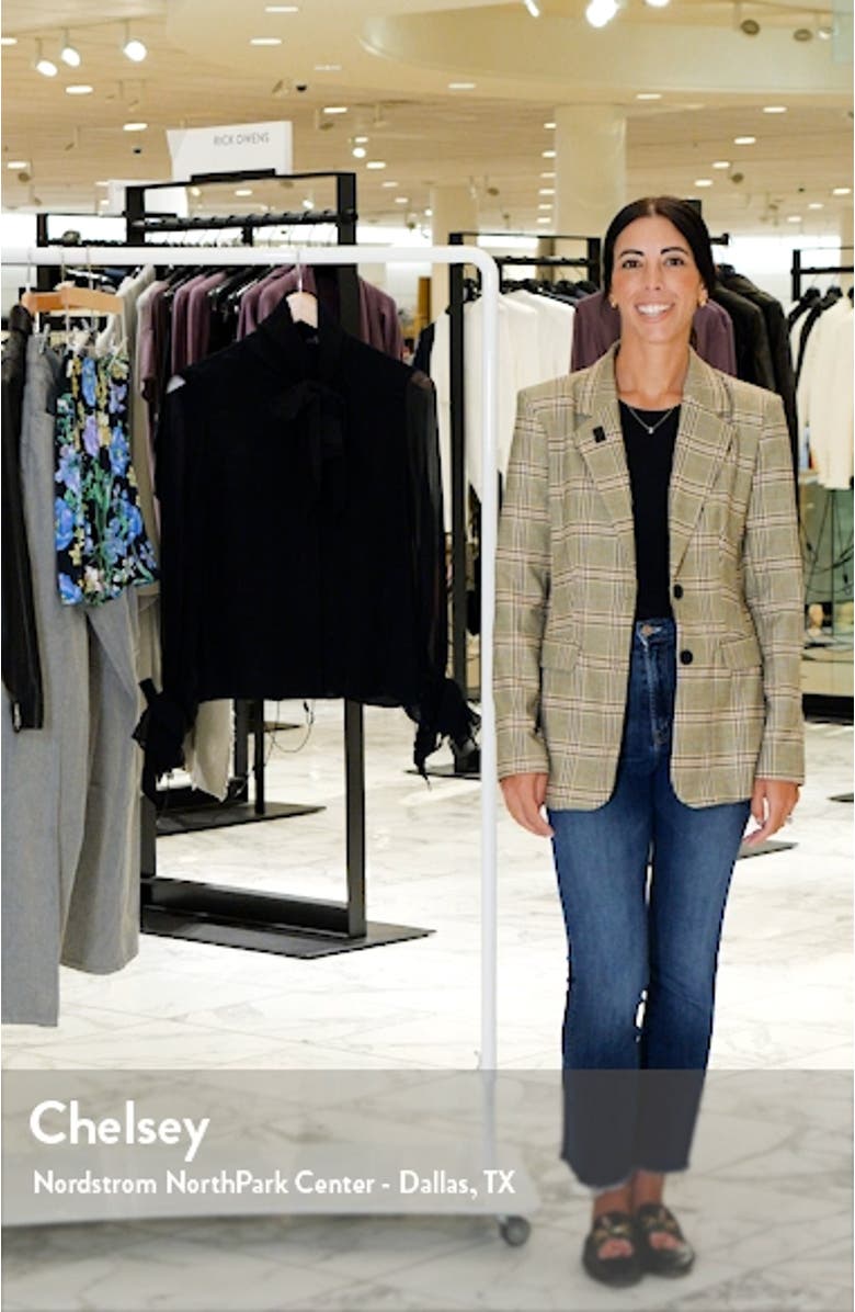 Lloyd Tie Neck Sheer Silk Top, sales video thumbnail