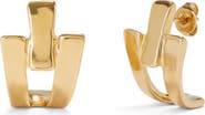 UNODE50 18K Gold-Plated Earrings