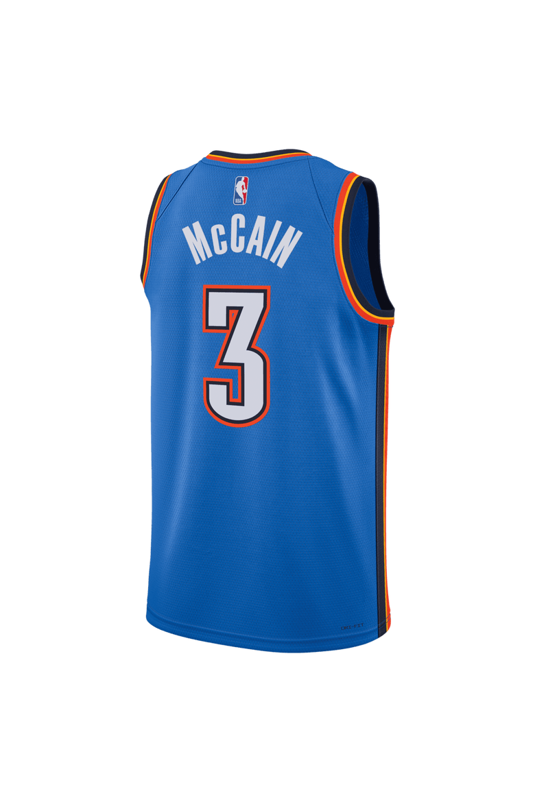 Unisex Nike Jared McCain Blue Oklahoma City Thunder Swingman Jersey - Icon Edition, Alternate, color, Blue