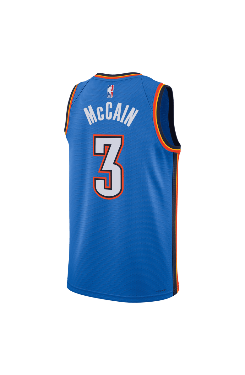 Nike Unisex Nike Jared McCain Blue Oklahoma City Thunder Swingman Jersey - Icon Edition, Alternate, color, Blue