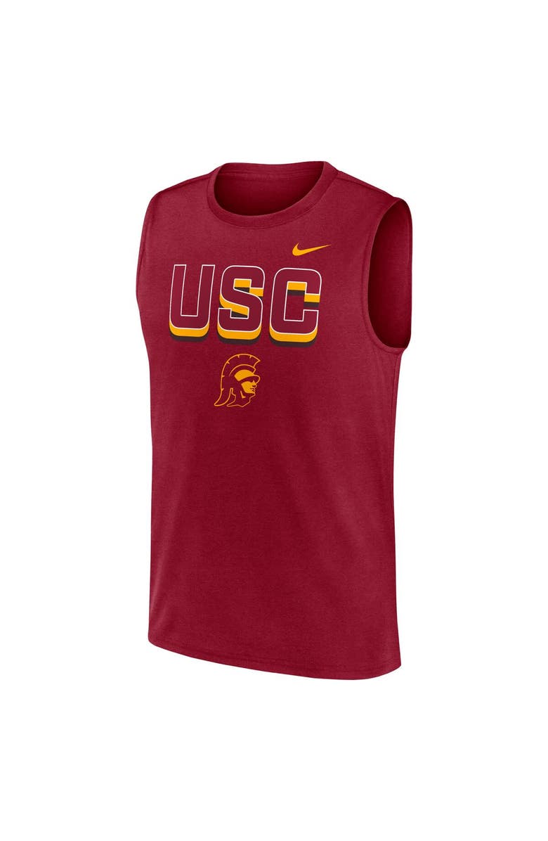 Nike Men's Nike Cardinal USC Trojans Primetime Tricode Legend Performance Tank Top, Alternate, color, Cardinal