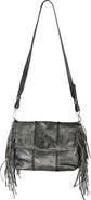 Carlos Falchi Medium Fringe Leather Crossbody Messenger