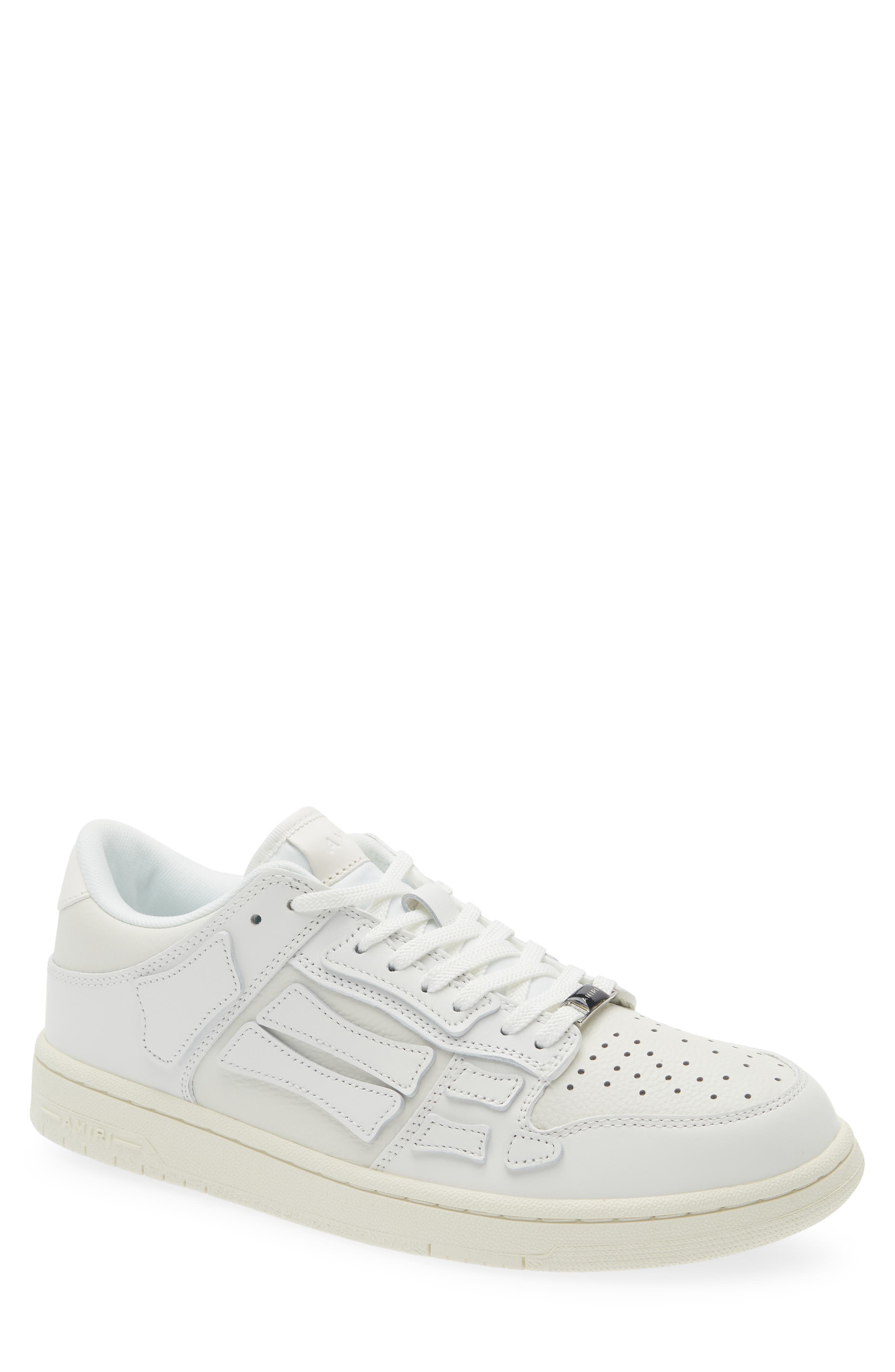 AMIRI Skeleton Low Top Sneaker, Main, color, White/ White/ Vintage