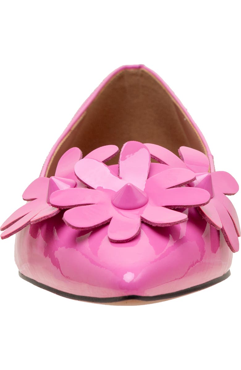 Linea Paolo Narcisus Pointed Toe Flat, Alternate, color, Magenta Patent