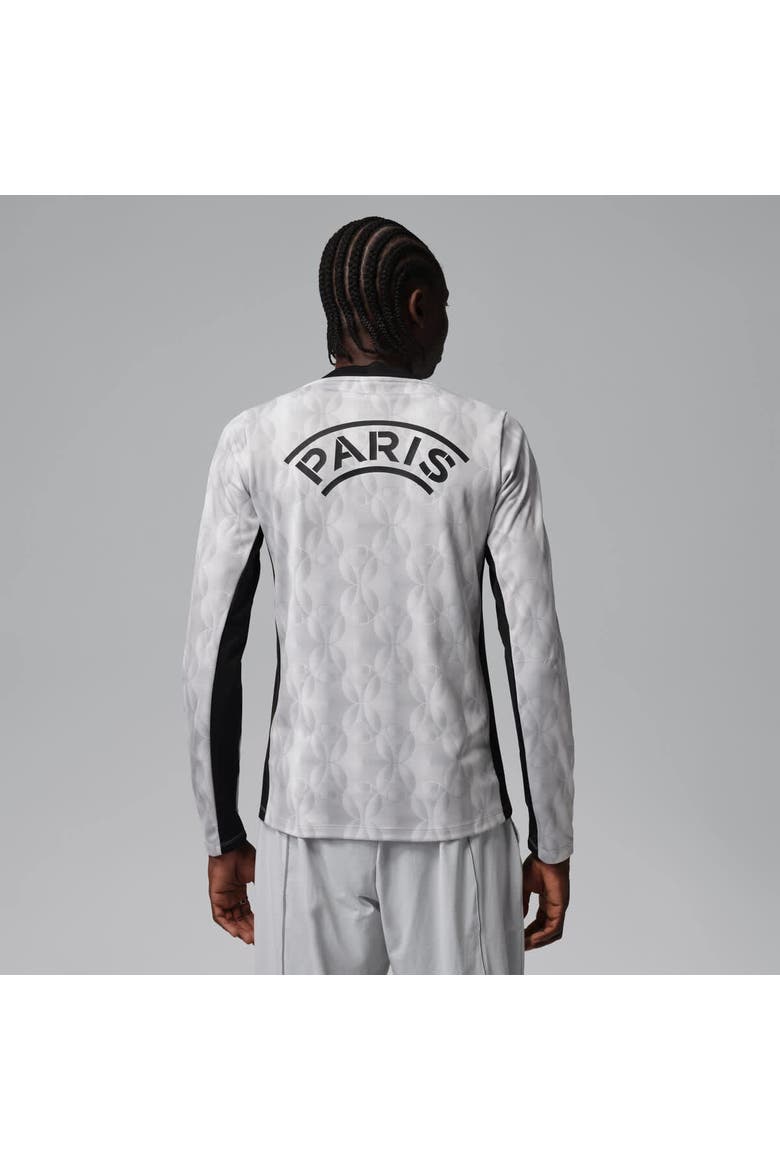 Men's Jordan Brand  Black Paris Saint-Germain Long Sleeve Pre-Match Dri-FIT Top, Alternate, color, Gray