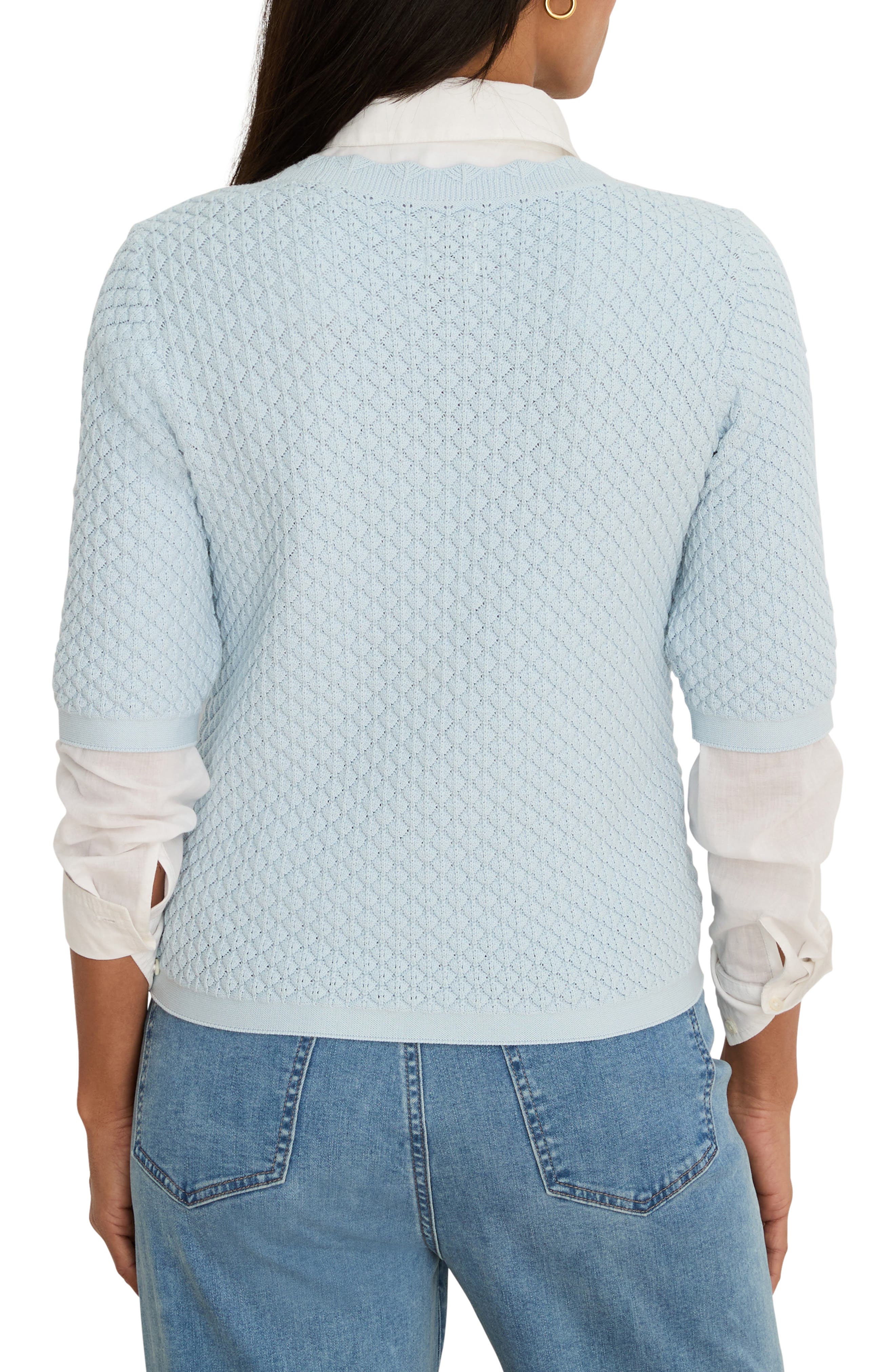 Scallop Textured Sweater - image 4