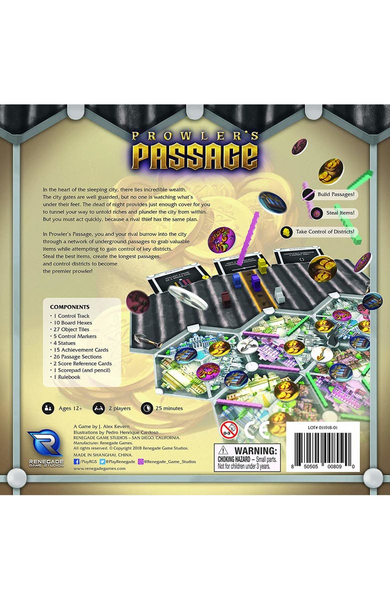 Renegade Game Studios Prowler's Passage Game, Alternate, color, Multicolored