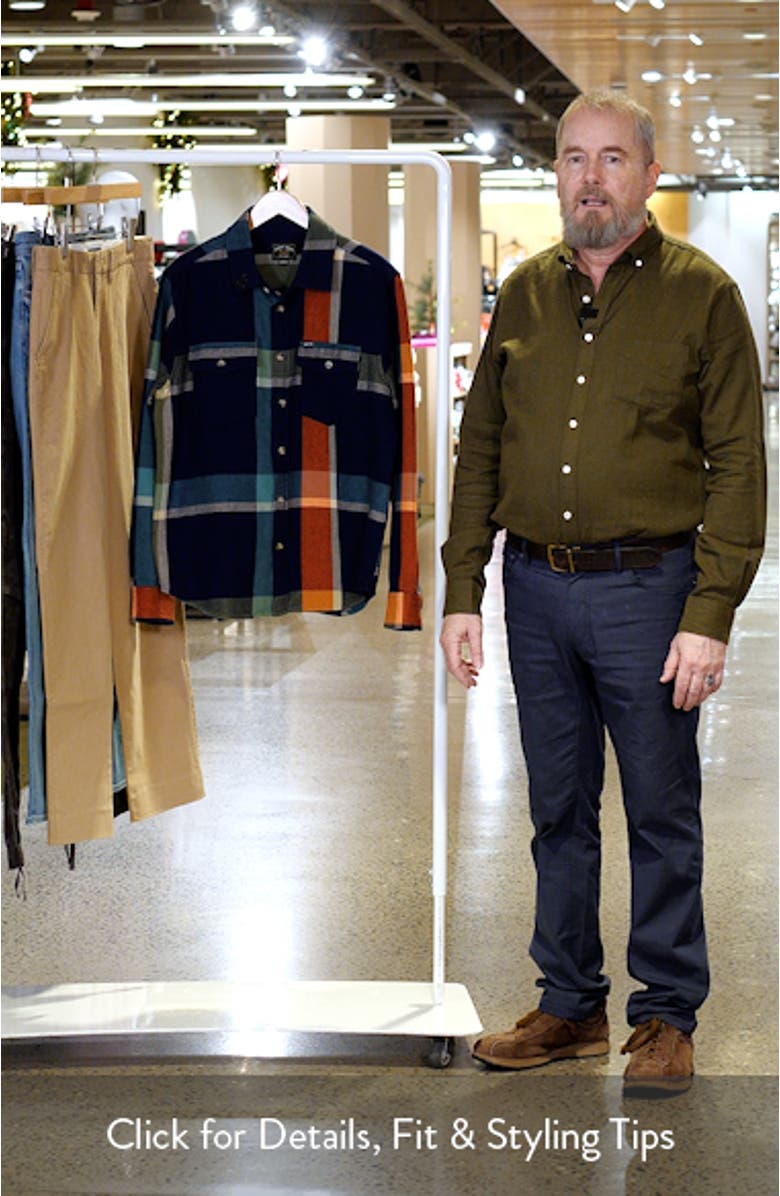 Mojave Plaid Cotton Flannel Button-Up Shirt, sales video thumbnail