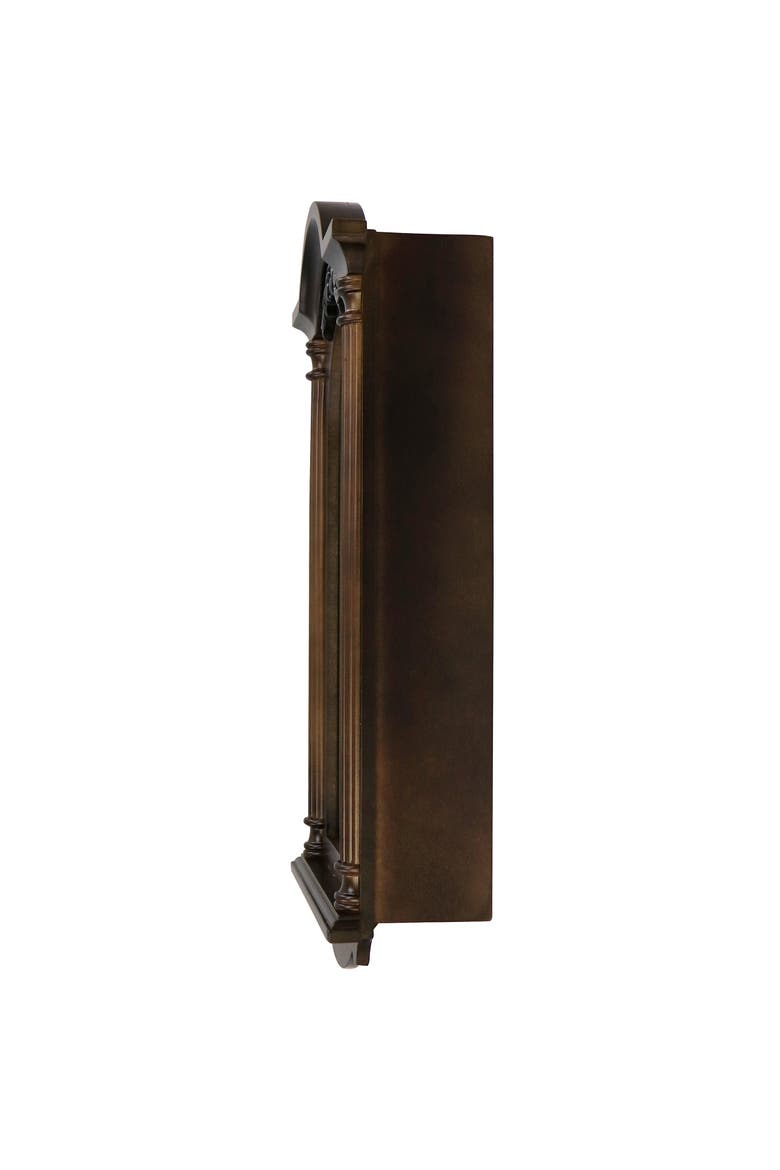 Noah 22in Chestnut Wood Chiming Pendulum Wall Clock, Alternate, color, Chestnut
