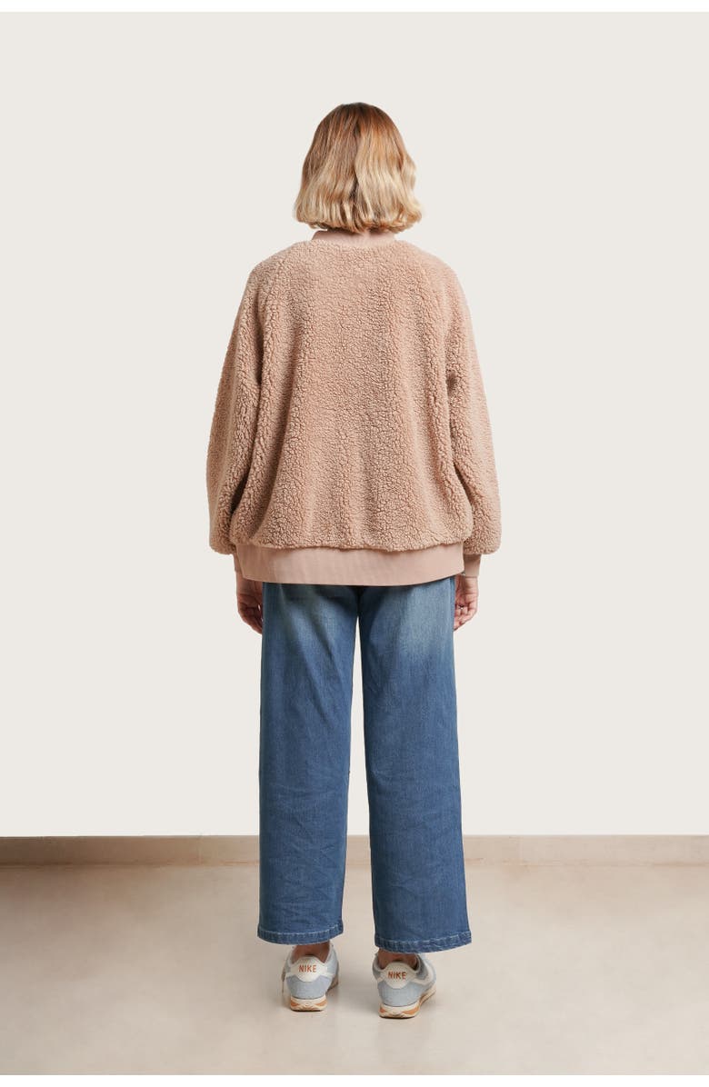 Nom Maternity Cozy Before & After Maternity Jacket, Alternate, color, Taupe