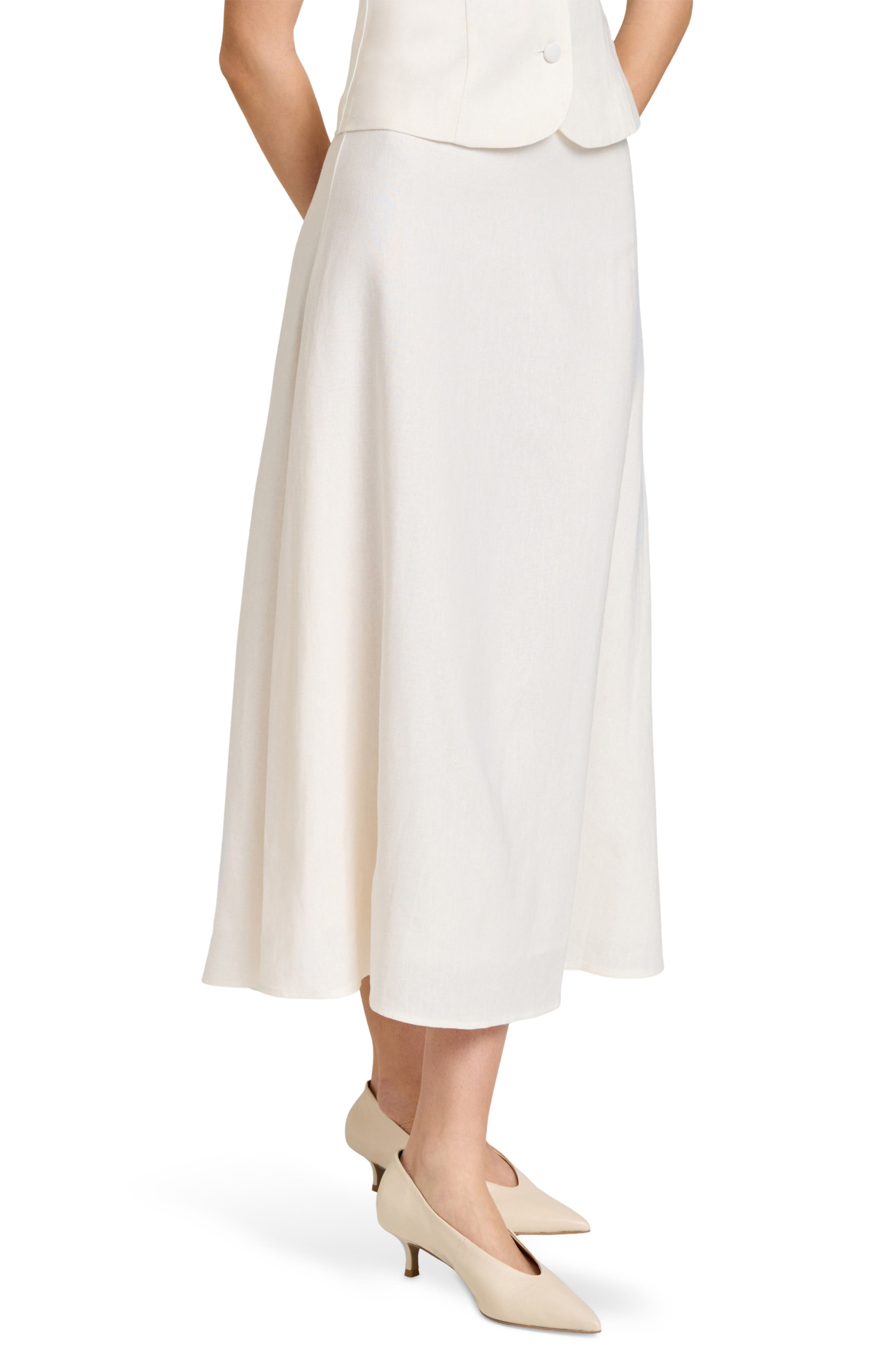 レディース M ANDMARY Blair highwaist skirt IVORY