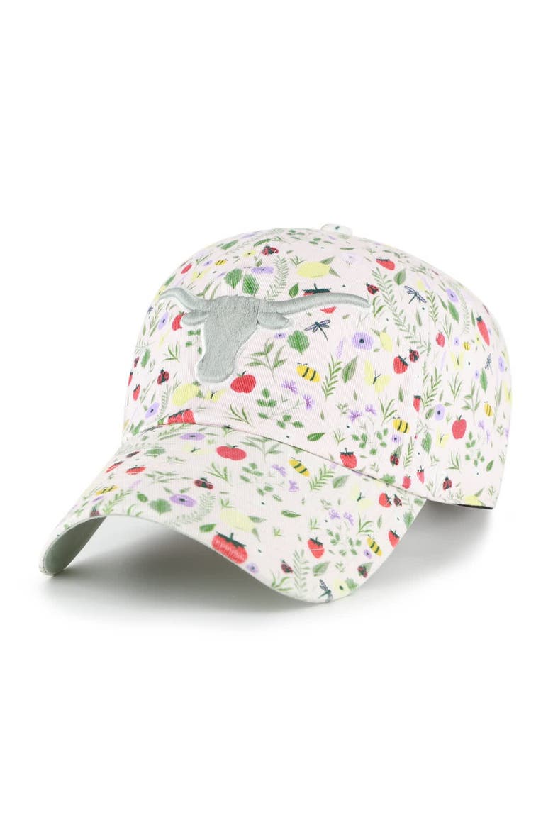 Women's '47  Light Pink Texas Longhorns Posey Clean Up Adjustable Hat, Main, color, Light Pink