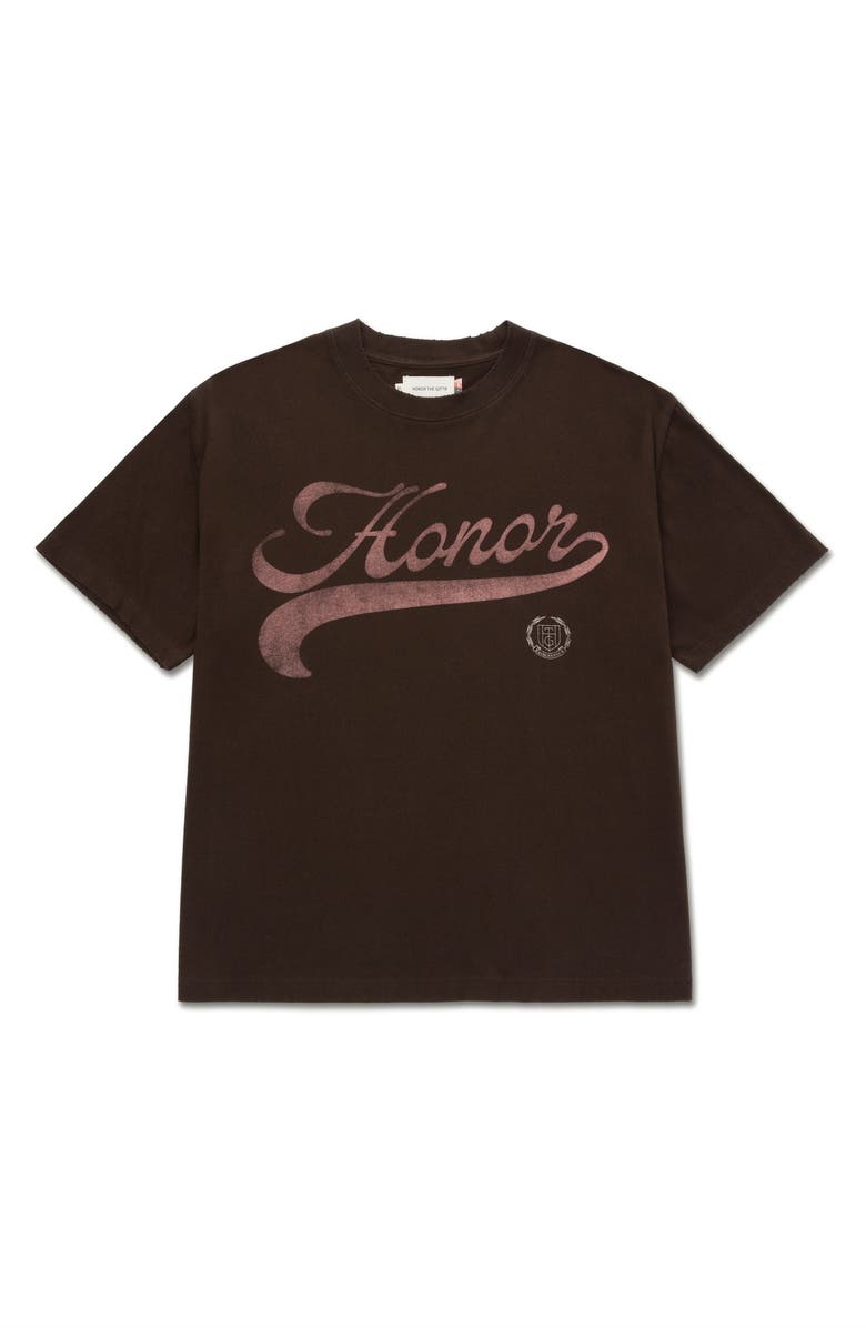 HONOR THE GIFT Logo Script Cotton Graphic T-Shirt, Alternate, color,