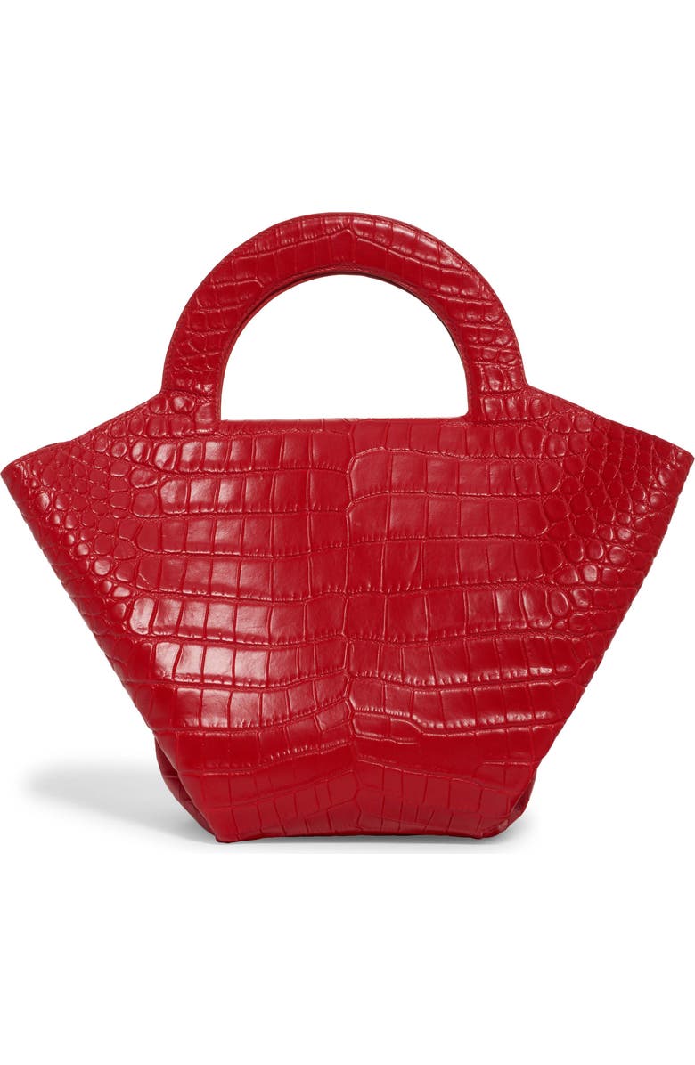 Bottega Veneta Skypper Croc Embossed Leather Tote, Alternate, color,