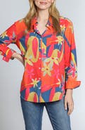 APNY Print Cotton Button-Up Shirt