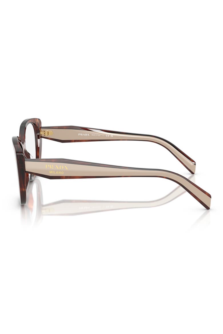 51mm Cat Eye Optical Glasses, Alternate, color, CARAMEL