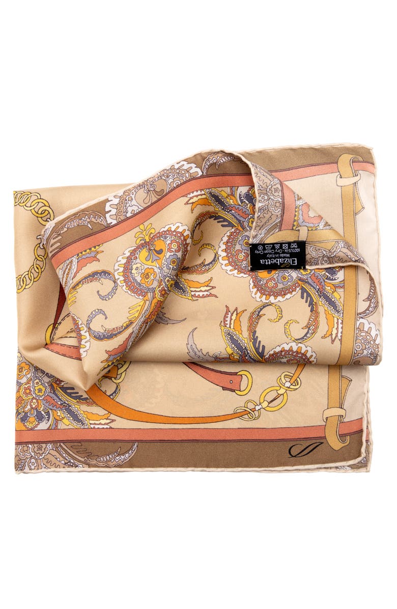 Elizabetta Camilla - Silk Bandana, Alternate, color, Bronze