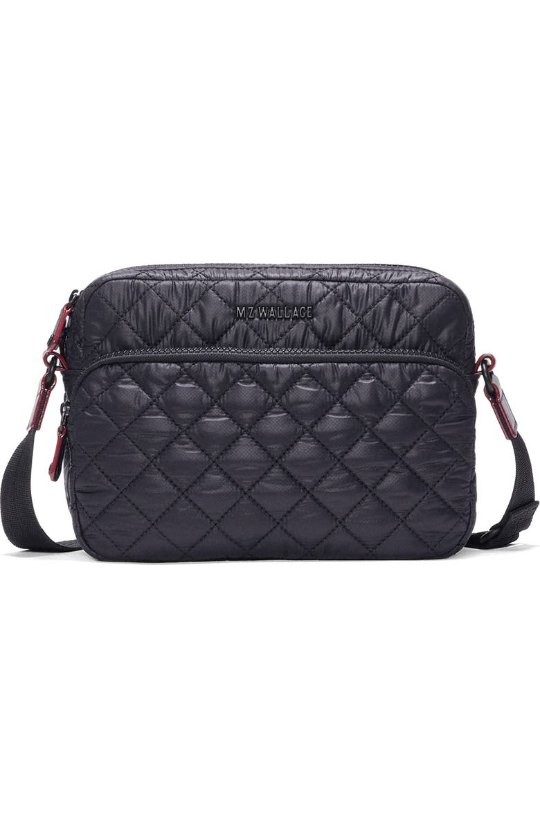 MZ Wallace Small Metro Quilted Nylon Camera Bag, Main, color, Black
