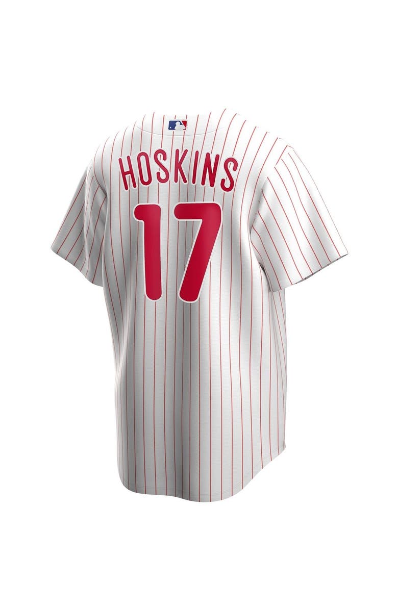 Nike Youth Nike Rhys Hoskins White Philadelphia Phillies Home Replica Player Jersey, Alternate, color,