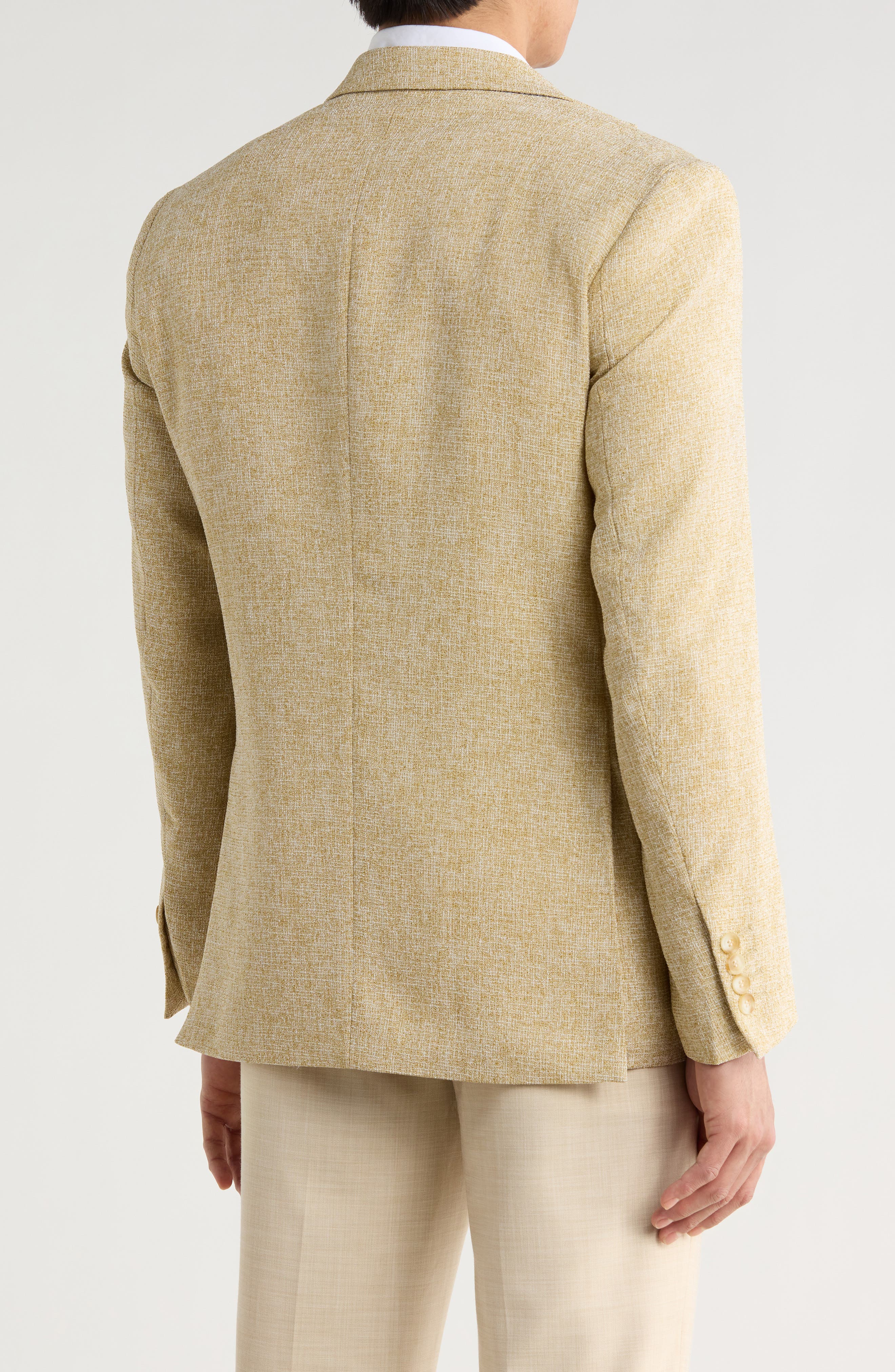 Slim Fit Cotton Blend Blazer - image 4
