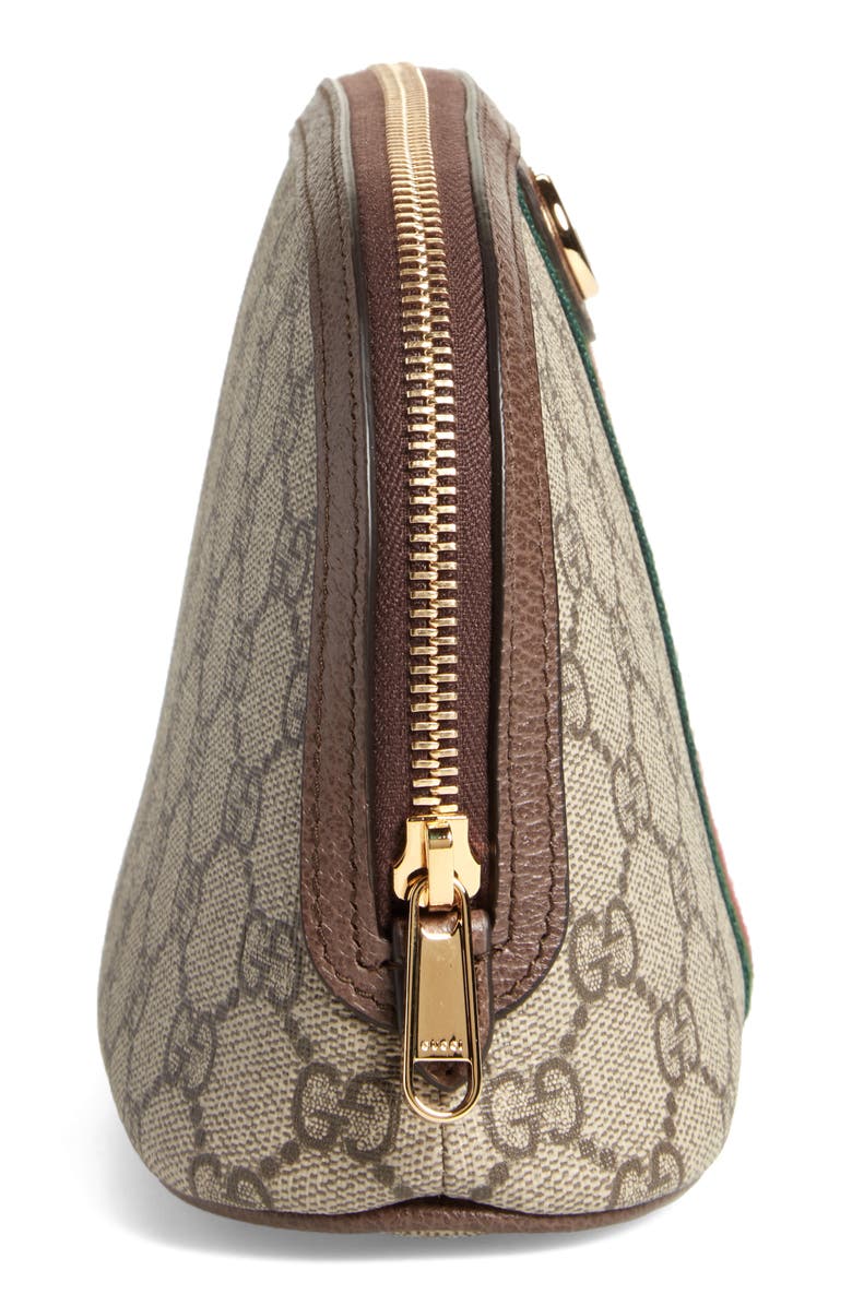 Gucci Large Ophidia GG Supreme Canvas Cosmetics Case, Alternate, color, 