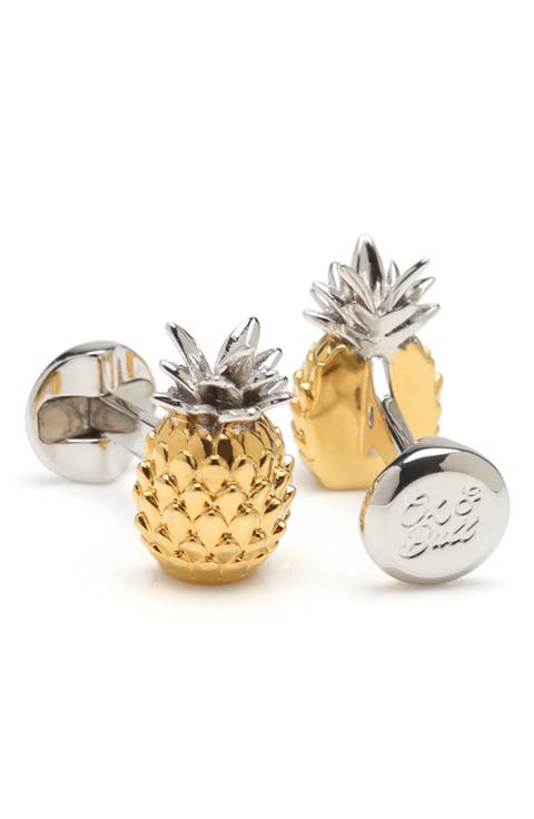 3D Pineapple Cuff Links
