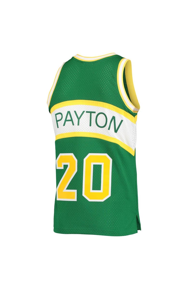 Mitchell & Ness Men's Mitchell & Ness Gary Payton Green Seattle SuperSonics 1994-95 Hardwood Classics Swingman Player Jersey, Alternate, color, 