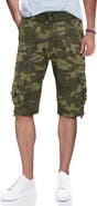 XRAY Belted Snap Button Cargo Shorts