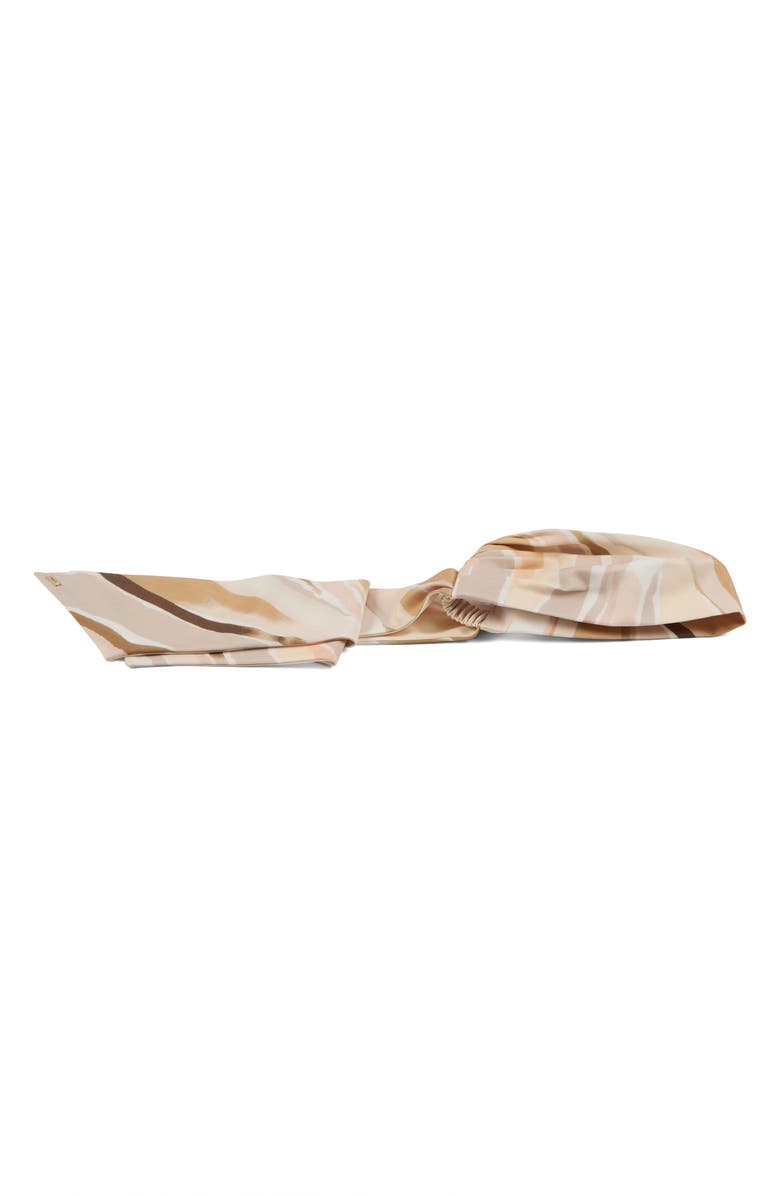 Eugenia Kim Gigi Satin Head Wrap, Main, color, Ivory/ Beige