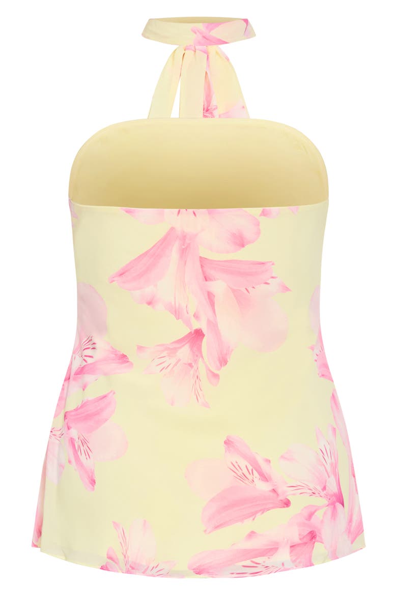 Soiree Floral Print Strapless Top & Scarf, Alternate, color, SOIREE LILY