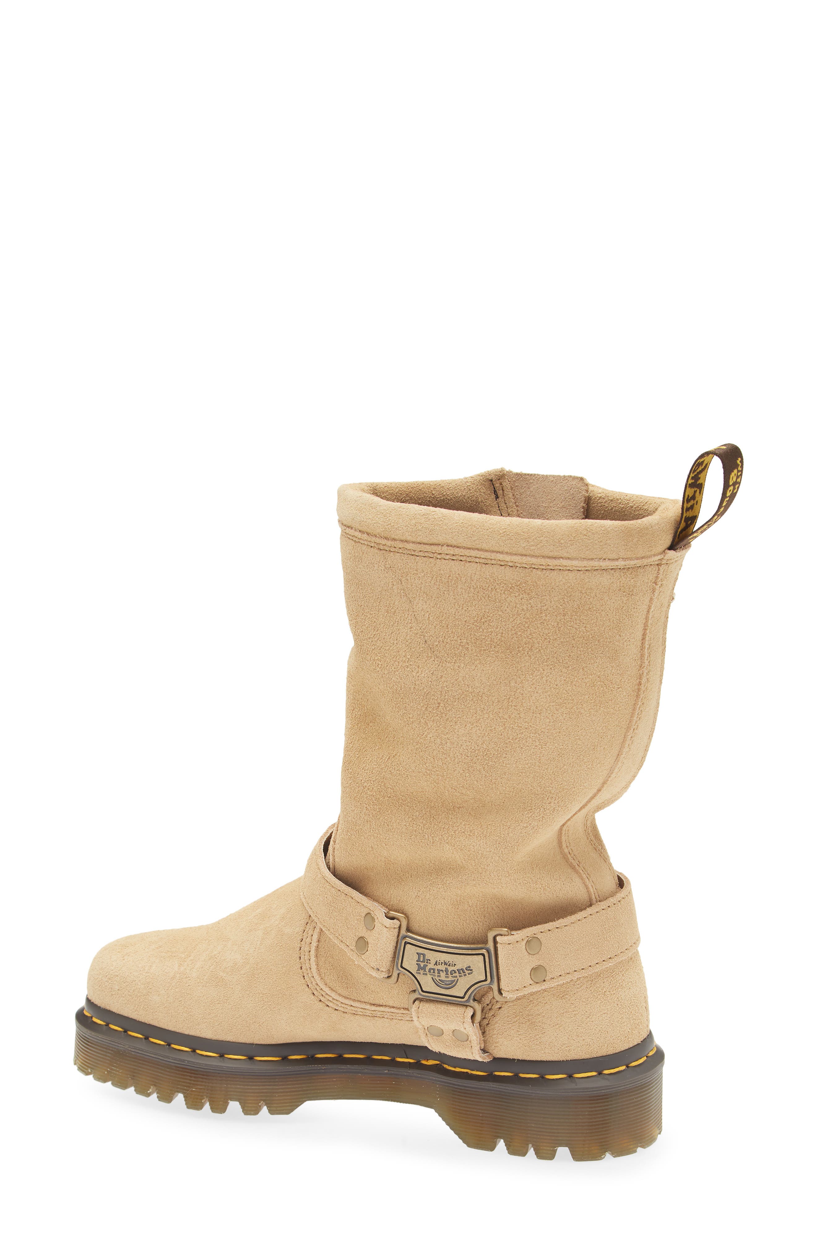 Dr. Martens Anistone Harness Boot, Alternate, color, Savannah Tan/ Tan