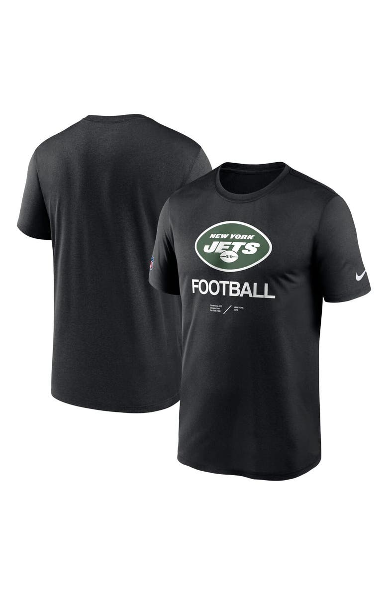Nike Men's Nike Black New York Jets Sideline Infograph Performance T-Shirt, Alternate, color, 