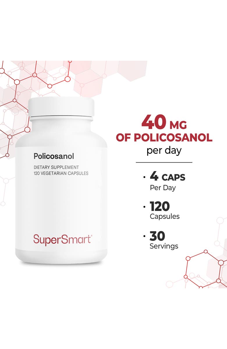 SuperSmart Policosanol 40mg per Day, Alternate, color, NO COLOR