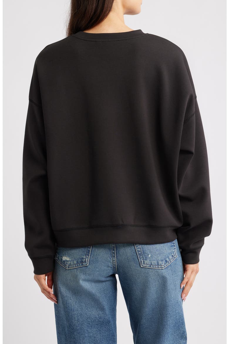 Ihkelicia Amor Sequin Appliqué Sweatshirt, Alternate, color, BLACK