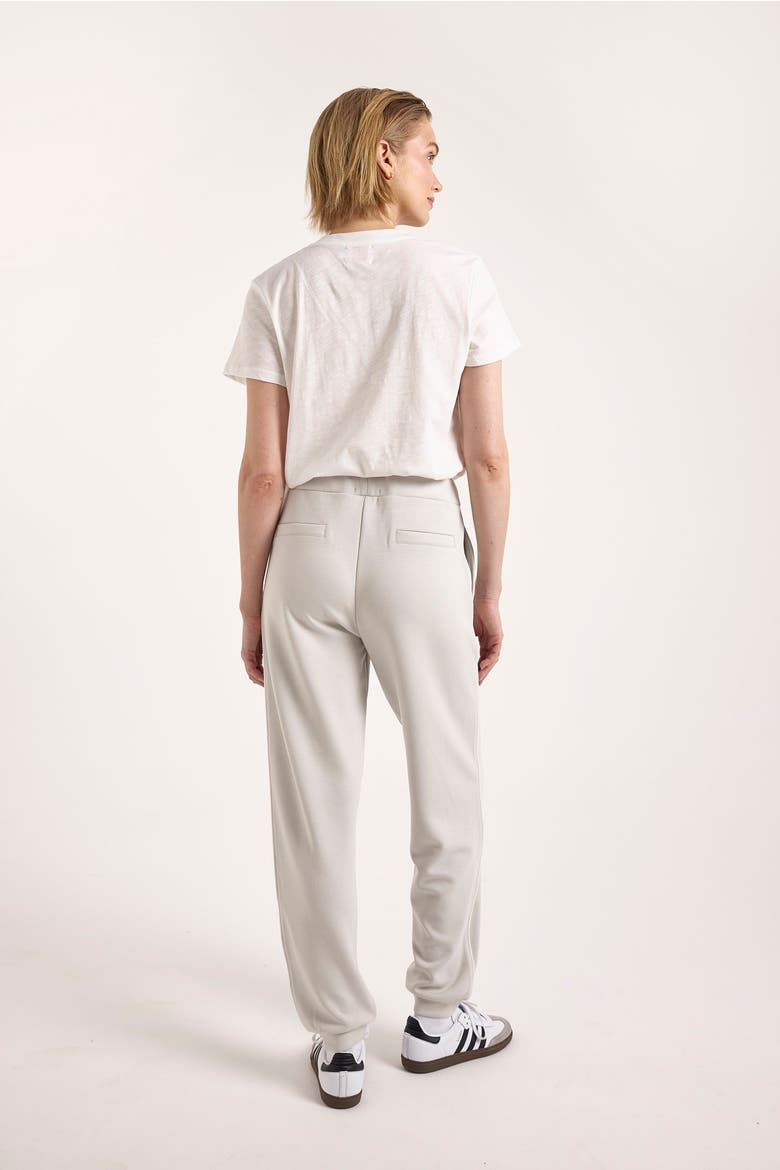 Piping Detail Jersey Cuffed Jogger, Alternate, color, Antarctcia