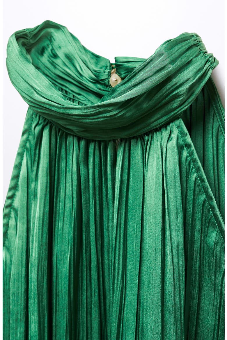 Plissé Sleeveless Top, Alternate, color, GREEN
